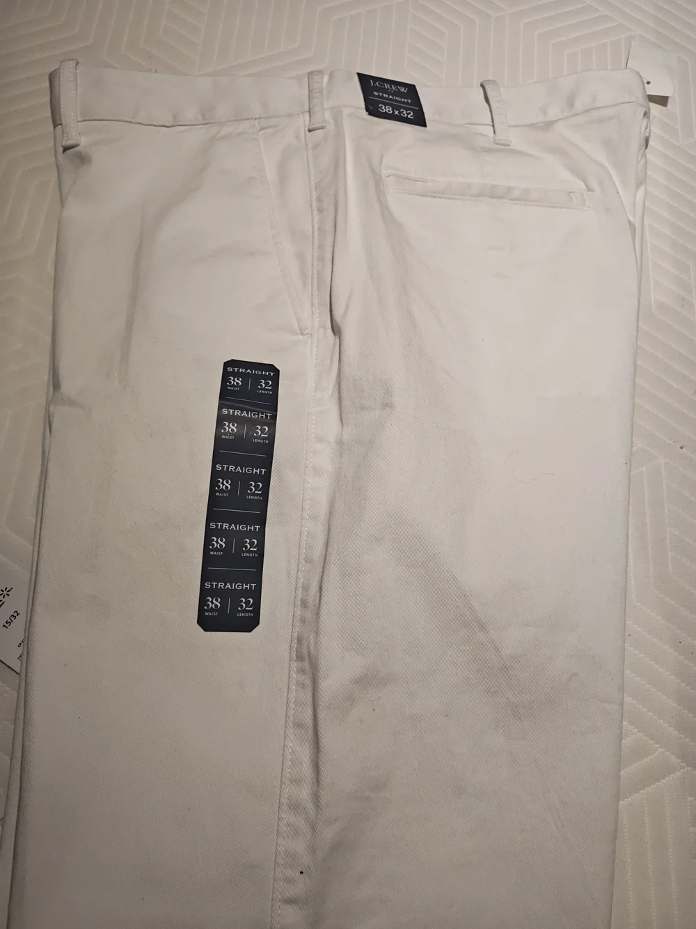 J. Crew Men's Straight-Fit Pants in White